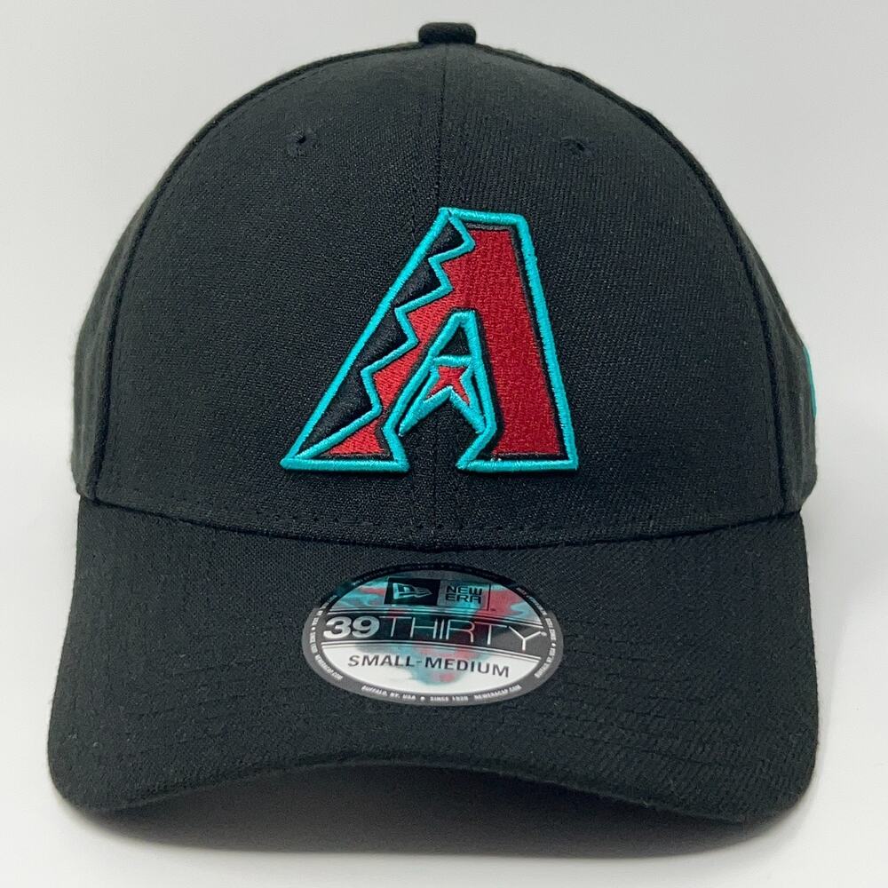 Arizona Diamondbacks Hat Baseball Cap New Era 39Thirty MLB Black Flex Fitted S-M